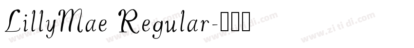 LillyMae Regular字体转换